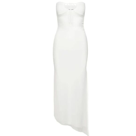 Princess Polly NOE STRAPLESS MAXI DRESS WHITE Nwot Size 4 - Picture 8 of 9